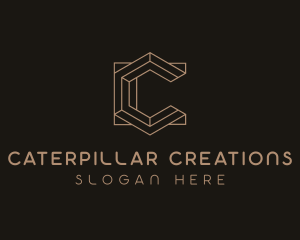 Modern Geometric Letter C  logo design