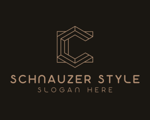 Modern Geometric Letter C  logo design