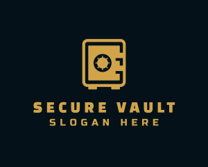 Vault - Golden Money Vault logo design