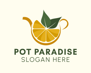 Pot - Lemon Drink Pot logo design