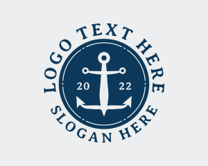 Seaman - Aquatic Sailor Anchor logo design