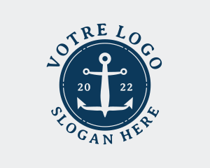 Aquatic Sailor Anchor Logo