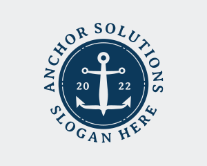 Aquatic Sailor Anchor logo design