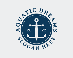 Aquatic Sailor Anchor logo design