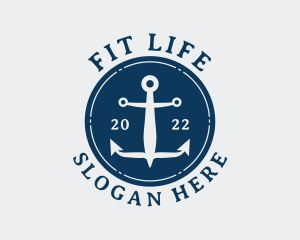 Seaman - Aquatic Sailor Anchor logo design