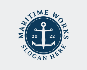 Aquatic Sailor Anchor logo design