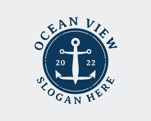 Aquatic Sailor Anchor logo design