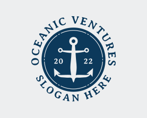 Aquatic Sailor Anchor logo design