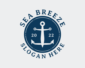 Aquatic Sailor Anchor logo design