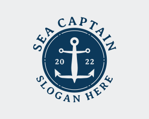 Aquatic Sailor Anchor logo design