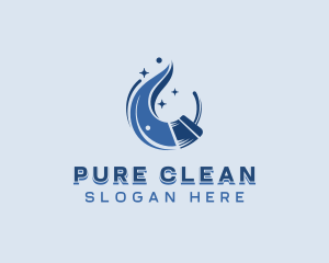 Clean Sanitary Housekeeper logo design