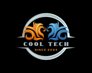 Fridge - Cooling Flame Refrigeration logo design