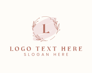 Plant - Aesthetic Wreath Wedding Organizer logo design