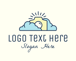 Vlogger - Cloud Weather Camera logo design