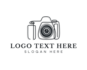 Blogger - Camera Photography Lens logo design