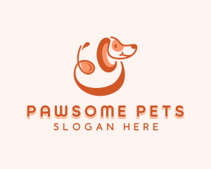 Dachshund Pet Veterinarian logo design