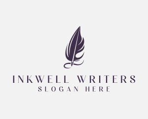 Writing - Writing Feather Author logo design