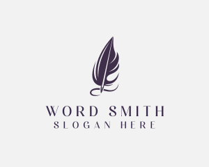 Author - Writing Feather Author logo design