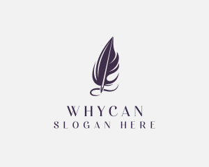 Author - Writing Feather Author logo design