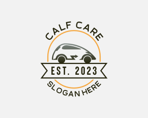 Electric Car Transportation Vehicle logo design