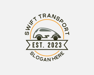 Electric Car Transportation Vehicle logo design