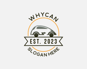 Race - Electric Car Transportation Vehicle logo design