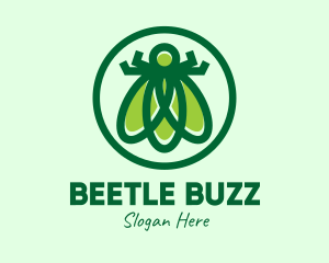 Green Fly Insect logo design