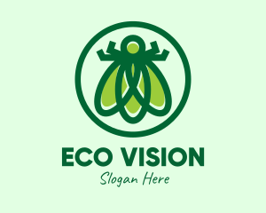 Green Fly Insect logo design