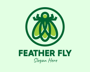 Green Fly Insect logo design