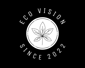 Organic Marijuana Leaf logo design