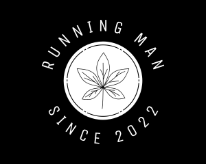 Minimalist - Organic Marijuana Leaf logo design