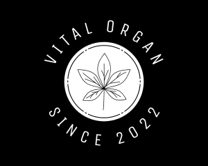 Organic Marijuana Leaf logo design