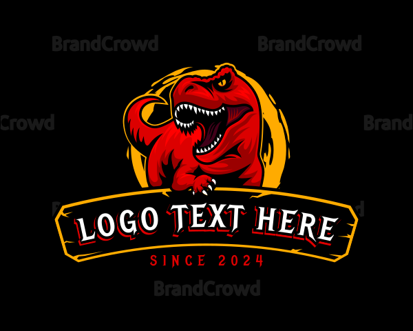 Dinosaur Wild T-Rex Logo