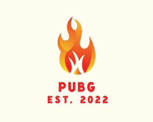 Fire Proof - Burning Fire Camping logo design