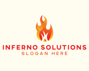 Burning Fire Camping logo design