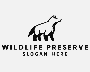 Wolf Wildlife Center logo design