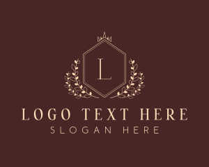 Elegant Hexagon Shield logo design