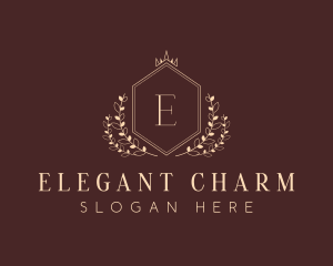 Elegant Hexagon Shield logo design