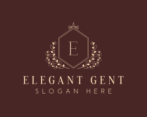 Elegant Hexagon Shield logo design