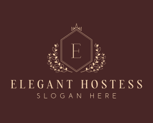 Elegant Hexagon Shield logo design