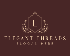 Elegant Hexagon Shield logo design