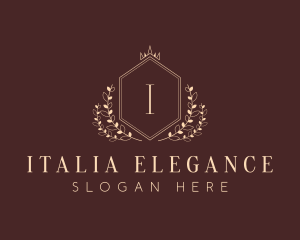 Elegant Hexagon Shield logo design