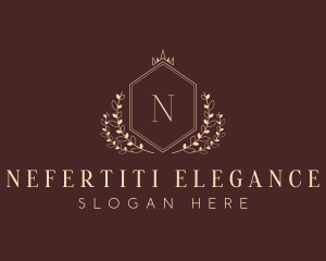 Elegant Hexagon Shield logo design