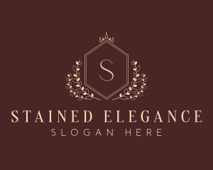 Elegant Hexagon Shield logo design