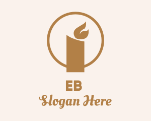 Brown Candle Decor  Logo