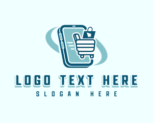 Pushcart - Online Shopping Cart logo design