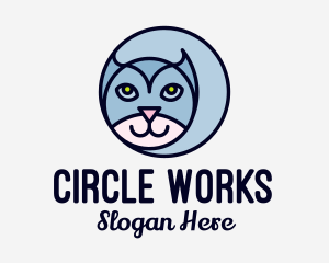 Round - Round Pet Cat logo design