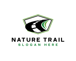 Trail - Highway Road Shield logo design
