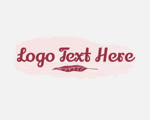 Watercolor - Beauty Leaf Business logo design