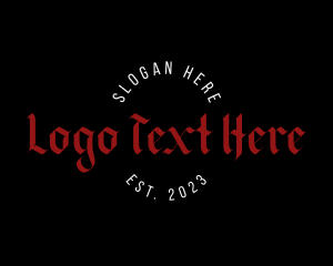 Biker - Gothic Masculine Studio logo design